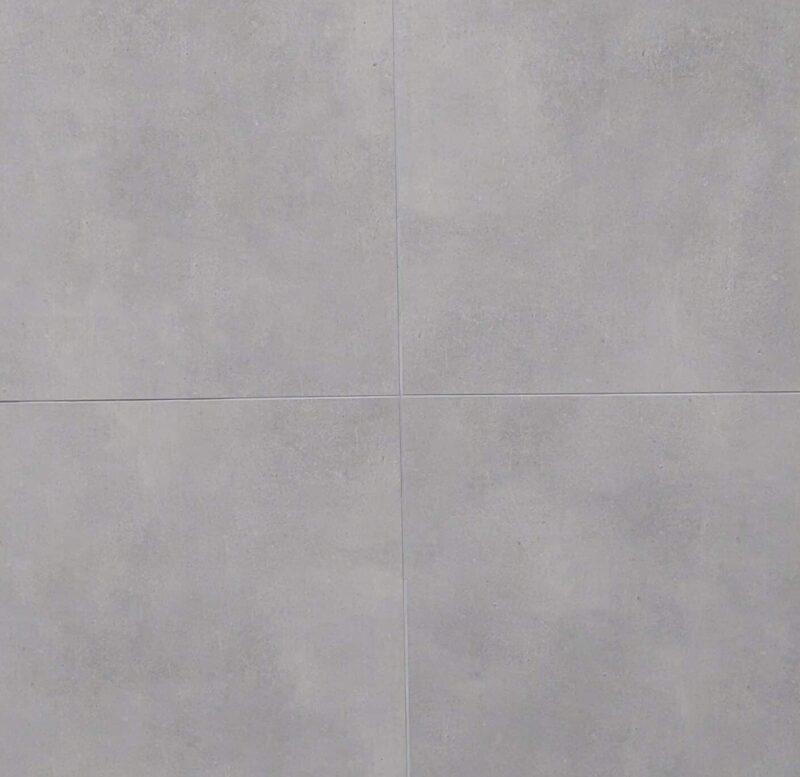Cemento – Gris - Retskåret betonflise 60×60 cm, mat betonlook