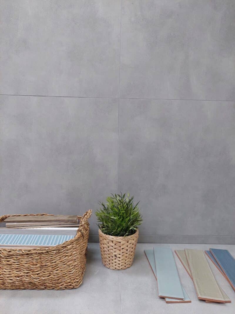 Cemento – Gris - Retskåret betonflise 60×60 cm, mat betonlook - Billede 5