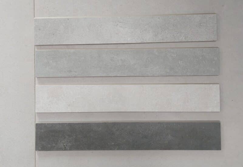 Geotiles Ground Sokkelfliser 9x60 cm – Matchende farver til Ground fliser (Perla, Gris, Marengo, Arena) - Billede 3