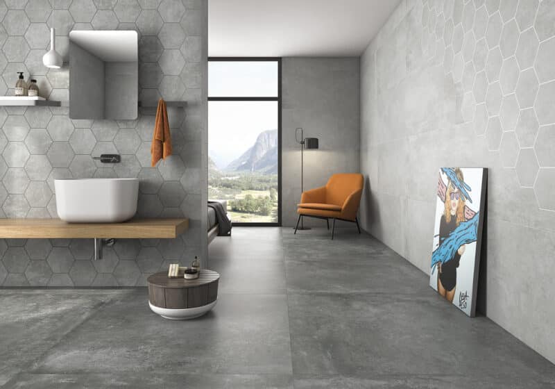 Geotiles Ground Perla – Lys Grå Betonlook Fliser (5 formater) - Billede 6