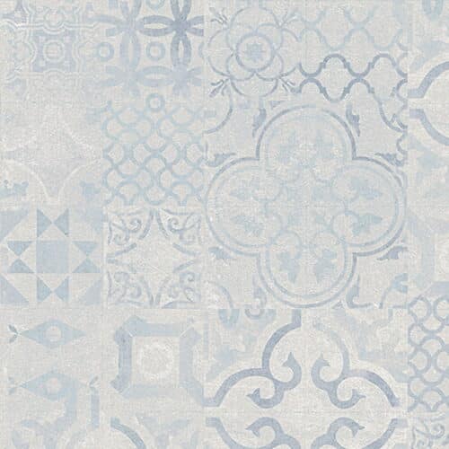ELVIK - Elit Blue Laminatgulv – Mosaik i Blå/Grå