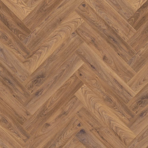 Detalje af Firebrand Oak laminat med 4V-fasede kanter